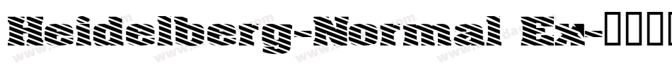 Heidelberg-Normal Ex字体转换